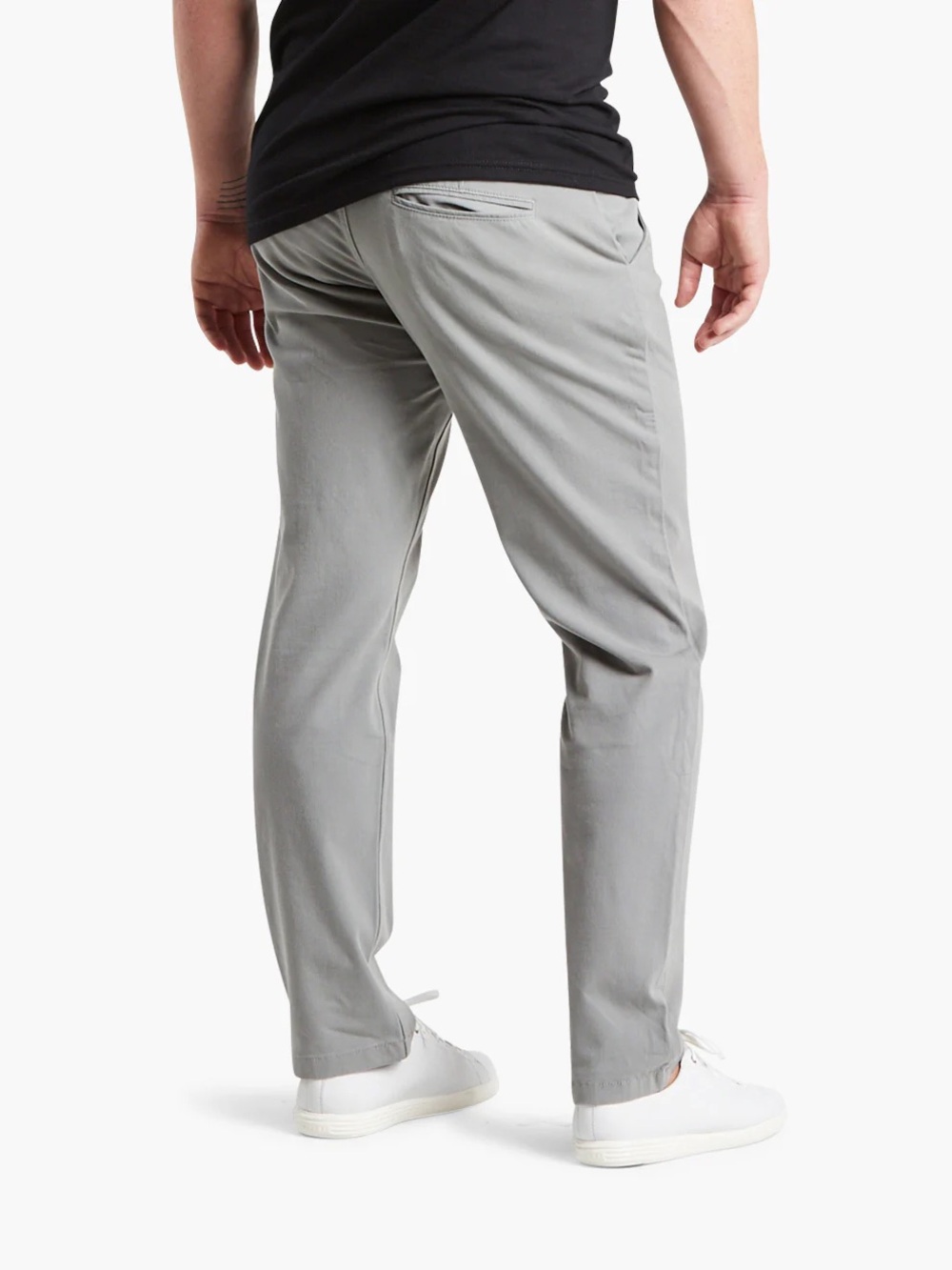 Mugsy Men’s Damens Classic 4-Way Stretch Chinos 34x32 Gray - Picture 2 of 16